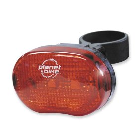 Show details of Planet Bike Blinky "3" 3-Led Rear Bicycle Light.