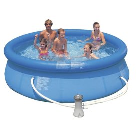 Show details of 8' x 30" Easy Set Pool Set (with Filter pump and DVD).