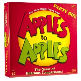 Show details of Apples to Apples Party Box - The Game of Hilarious Comparisons.