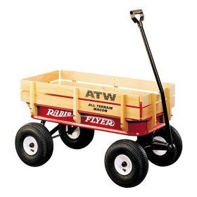 Show details of Radio Flyer All-Terrain Steel and Wood Wagon.