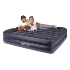 Show details of Intex Pillow Rest Queen Airbed with Built-in Electric Pump.