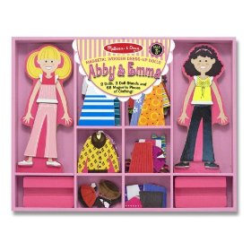 Show details of Melissa & Doug Abby & Emma Deluxe Magnetic Dress-Up.