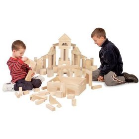 Show details of Melissa & Doug 60-Piece Standard Unit Blocks.