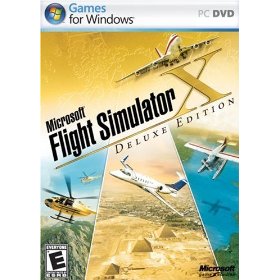 Show details of Microsoft Flight Simulator X Deluxe DVD.