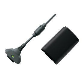 Show details of Xbox 360 Black Play & Charge Kit.