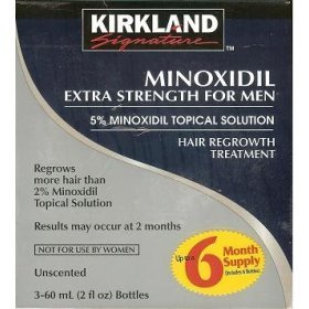 Show details of Minoxidil-5% Extra Strength Hair Regrowth for Men, 6 Month Supply.