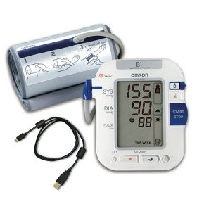 Show details of Omron HEM-790IT Automatic Blood Pressure Monitor with Advanced Omron Health Management Software.
