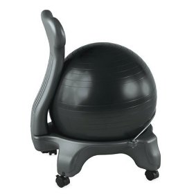 Show details of Gaiam Balance Ball Chair (Black).