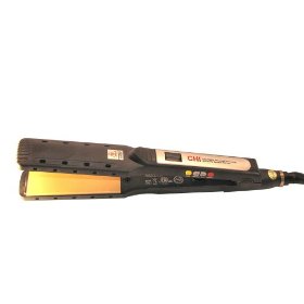 Show details of Farouk CHI Auto-Digital Advanced Wet to Dry Ceramic Ionic Flat Iron 1-1/4" with Free Stand and Thermal Pouch.