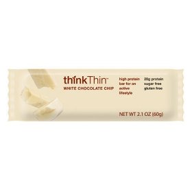 Show details of thinkThin&#0153; White Chocolate Chip, 2.1-Ounce Bar (Pack of 10).