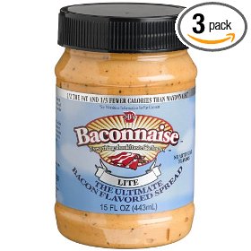 Show details of J&D's Baconnaise Bacon Flavor Spread, Lite, 15-Ounce Jar (Pack of 3).