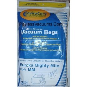 Show details of Generic Eureka Style "MM" Vacuum Bags, 9 pk. Made to Fit Eureka Part # 60295A.