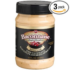 Show details of J&D's Baconnaise Bacon Flavored Spread, Regular, 15-Ounce Jar (Pack of 3).
