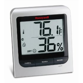 Show details of HONEYWELL TM005X Wireless Indoor/Outdoor Thermo-Hygrometer.