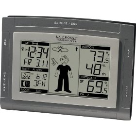 Show details of La Crosse Technology WS-9611U-IT-CBP Wireless Sun/Moon Weather Station with 15 Advanced Forecast Icons.