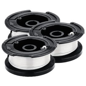 Show details of Black & Decker AF-100-3ZP String Trimmer Replacement Spool With 30 Feet Of .065" Line - 3 Pack.