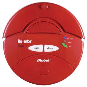 Show details of iRobot Roomba 410 Intelligent Floorvac Robotic Vacuum Cleaner, Red.