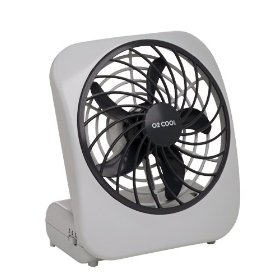 Show details of O2Cool 1041 Indoor/Outdoor Battery/AC-Powered 5-Inch Personal Fan.