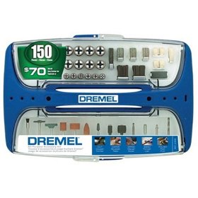 Show details of Dremel 697-06 150-Piece Rotary Tool Super-Accessory Assortment.