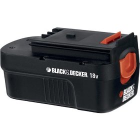 Show details of Black & Decker HPB18-OPE 18-Volt Spring Loaded Slide Pack Battery For 18-Volt Outdoor Cordless Power Tools.