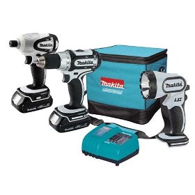 Show details of Makita LCT300W 18-Volt Compact Lithium-Ion Cordless 3-Piece Combo Kit.