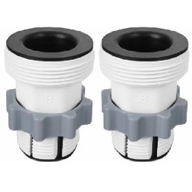 Show details of Hose Conversion Adapters kit for Intex 1500gph pump only - 2 per set (will not work with 2500gph or larger pump).