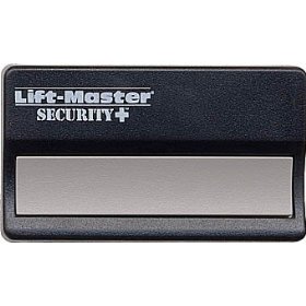 Show details of LiftMaster 971LM single-button remote control.